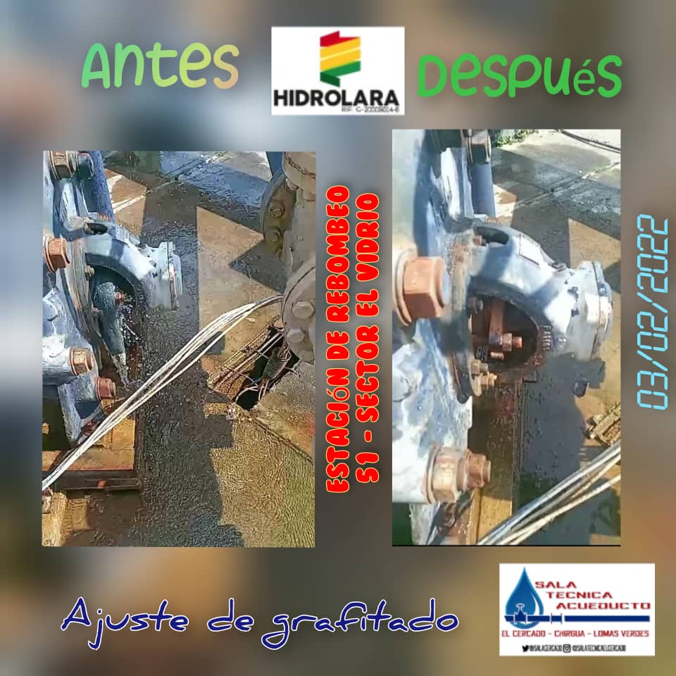 Hoy la sala técnica de agua de El Macro Sector El Cercado, se apersonó a la estación 51, para ajustar la bomba de agua y evitar siguiera llenando la taquilla eléctrica, con el consiguiente peligro que ello implica.
El poder comunal asumiendo su tarea!!