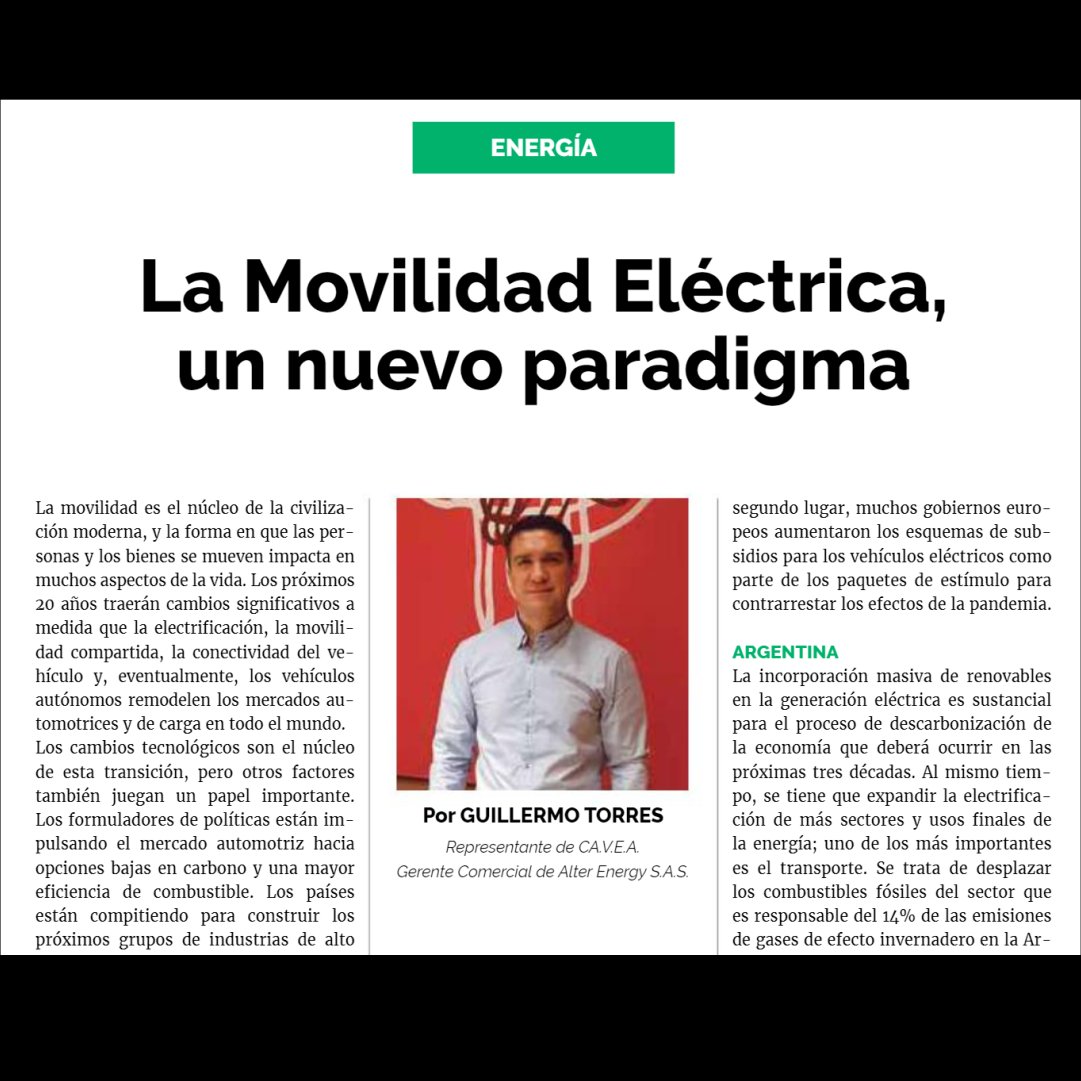 guillert02's tweet photo. "La #MovilidadElectrica, un nuevo paradigma" . Nota que podrán encontrar en la revista de @impactoeconomiconqn. Muchas gracias por la entrevista a todo el Equipo! 🙂☀️♻️🌳 #nuevosparadigmas #elfuturoeshoy #energia #decisiones #desafios #SmartGrid 
Link: https://t.co/eYbWYgQwRf https://t.co/logHNlOwSx