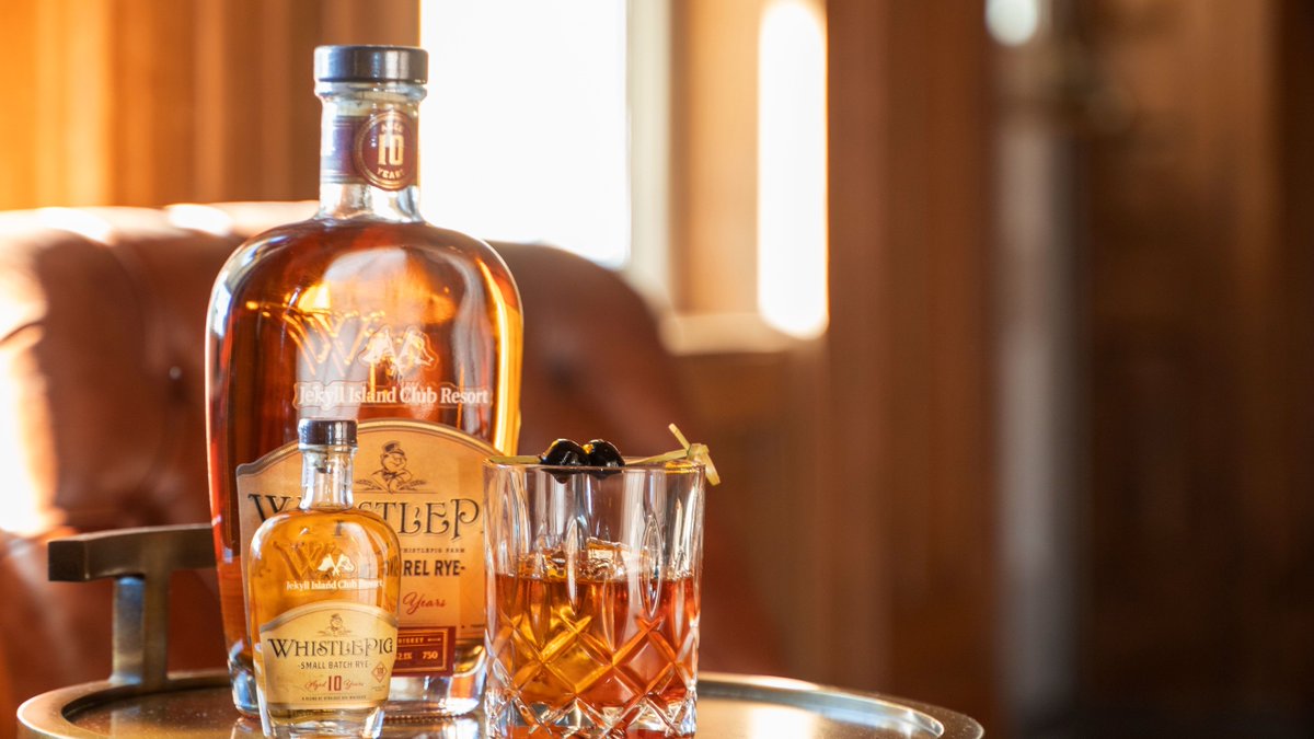 Did you know the Jekyll Island Club Resort has a signature whiskey? Order an Old Fashioned and try our very own Whistle Pig whiskey.