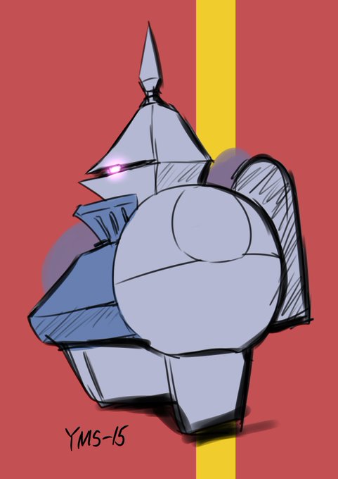 こんな横顔のギャンもいいなってラクガキ 