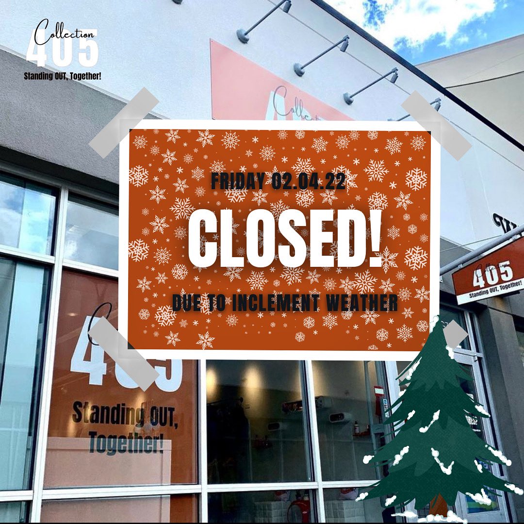 newhomeswtaira's tweet photo. Collection405 is CLOSED 1 MORE DAY 02.04.22!
We hope to be back open this weekend and can’t wait to see you there 🤎!
#StandingOutTOGETHER https://t.co/hPYATIRUlf