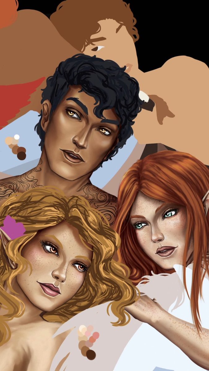 Artywings1's tweet photo. Imagine only shipping #elriel or #Gwynriel and you could ship all three https://t.co/F8BNzO0voH