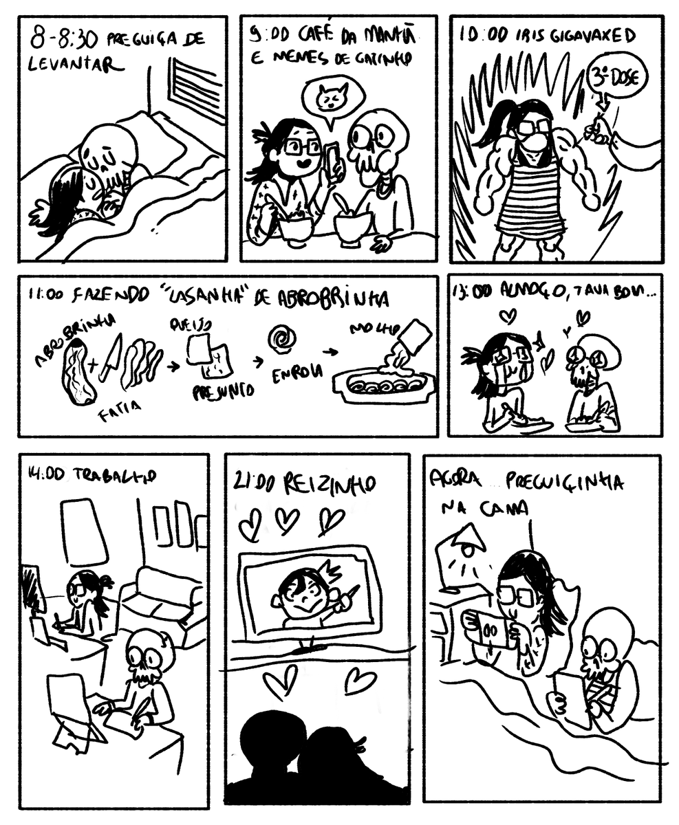 Fiz um #hourlycomicday  de hoje aqui antes de dormir 