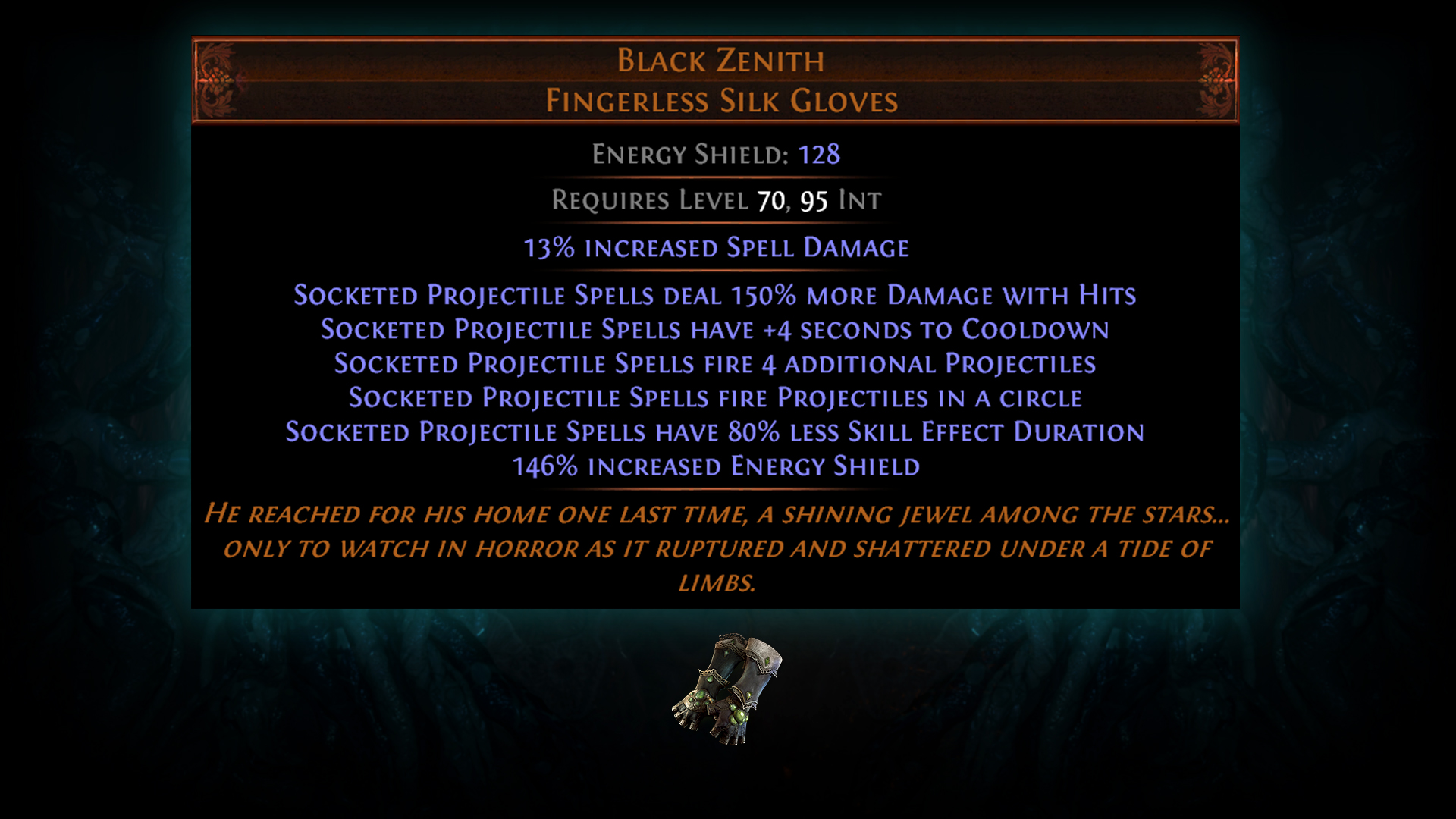 Path of Exile on Twitter "The Black Zenith gloves are another unique