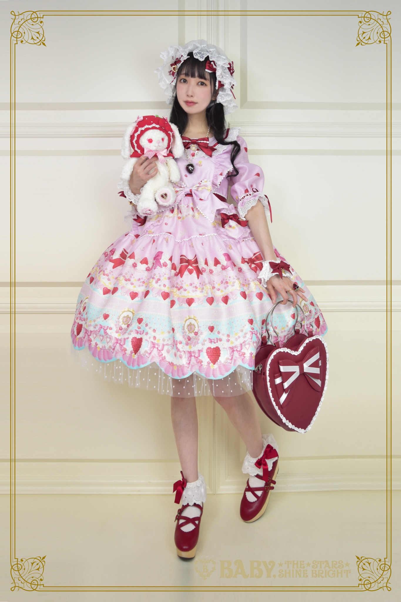 Cherry Pattern Mesh OP by Baby, the Stars Shine Bright Cherry Pattern Mesh OP by Baby, the Stars Shine Bright