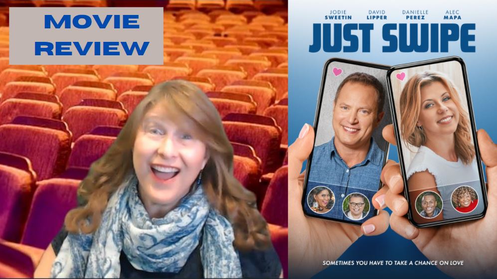 trinaboice's tweet photo. #JustSwipe is another fun pandemic dating movie that premieres on Amazon Prime &amp; AppleTV+ next week, just in time for Valentine's Day.  To find out if it's worth your time, see Movie Review Mom YouTube channel at https://t.co/LksIqXw3IR

#pandemicdating #datingapp #moviereview https://t.co/8CJsDW40KD
