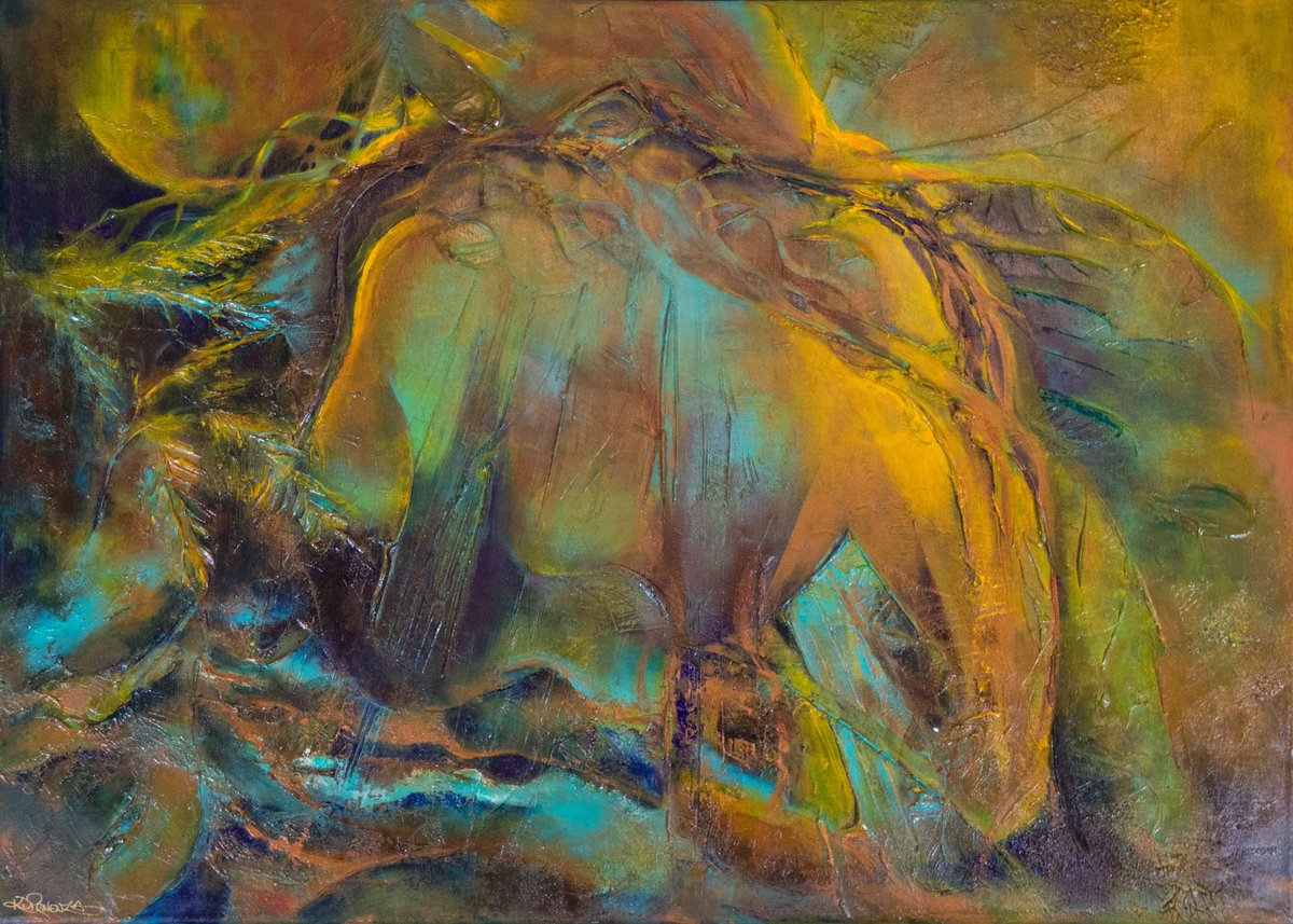 ProvenzaArt's tweet photo. Unintentionally painted the back of a man in this pic. Do you see him? 
.
.
#art #artist #abstractart #abstract #mixedmedia #nft #womeninnfts #NFTcommunitiy https://t.co/kK8D0MKAUT