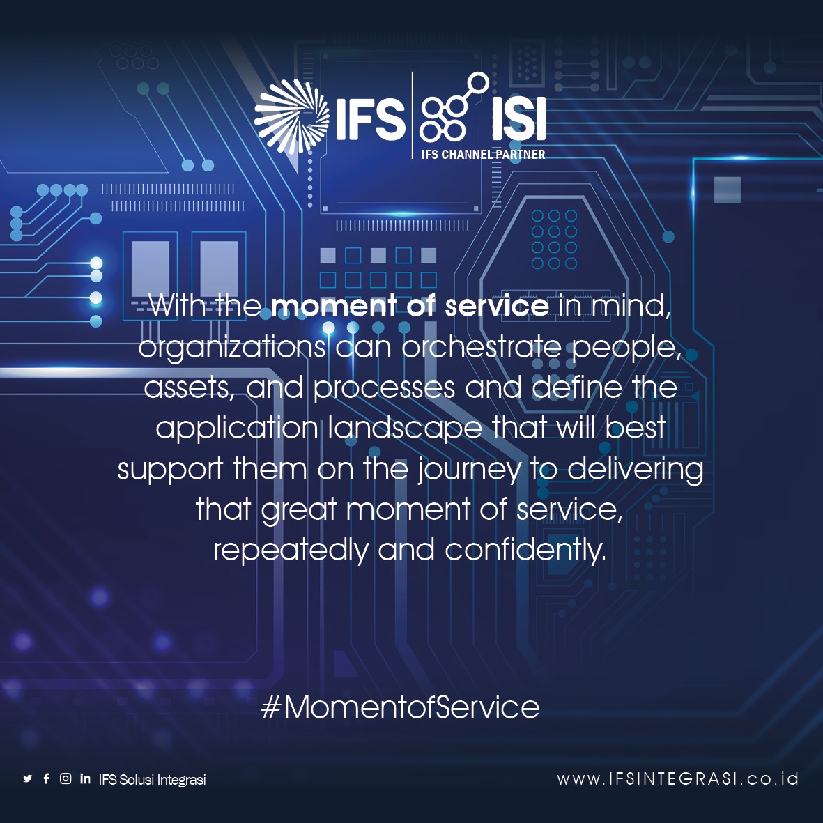 ISIntegrasi's tweet photo. Product-centric business models are no longer fit into the digital economy. Instead, organizations must shift toward selling results and services.
.
#ISIntegrasi #IFSSolusiintegrasi
#Momentofservice #IFS https://t.co/seEYfBUNmu