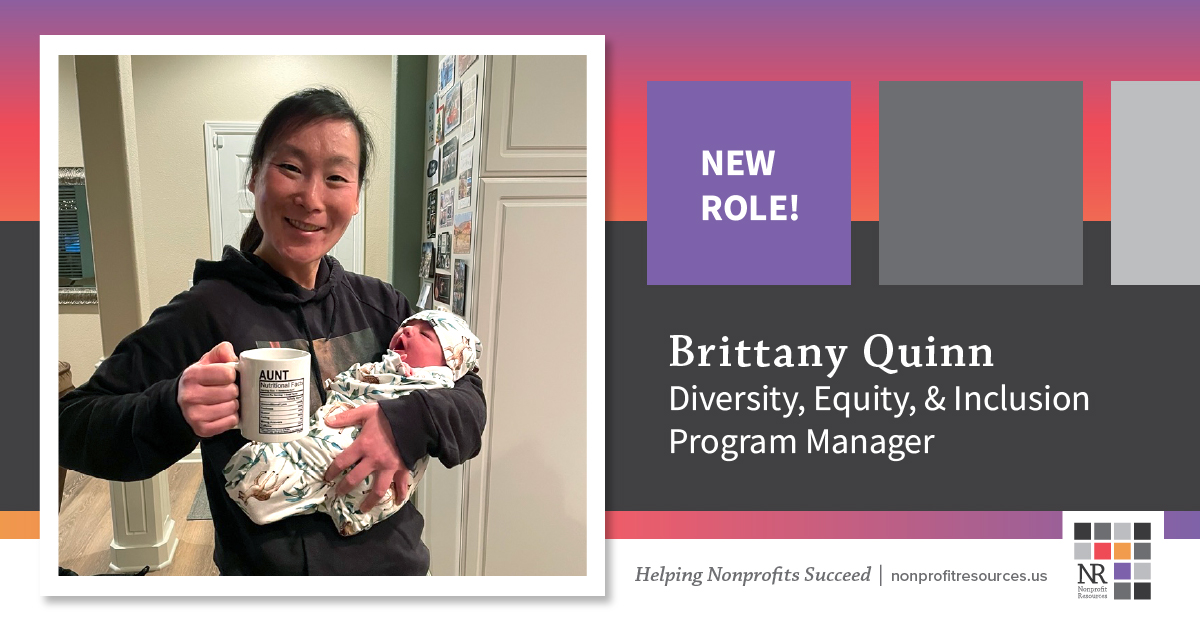 nonprofitstaff's tweet photo. Nonprofit Resources is thrilled to announce Brittany Quinn’s new title as Nonprofit Resources' Diversity, Equity, and Inclusion Program Manager.
Hear more about this brand new role for Brittany https://t.co/J56apTV9Z7
#dei #nonprofitmanagment #diversitytaskforce https://t.co/I2EZF0dnxV