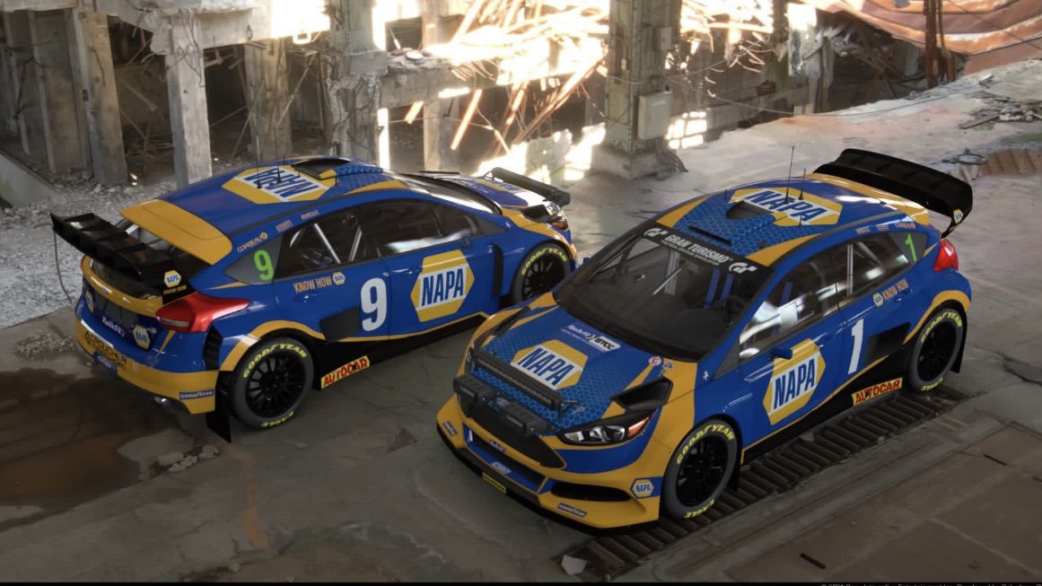 AllianceRaceUK's tweet photo. Thanks to @fromcvean, you can now race the @naparacinguk car on Gran Turismo Sport.
The tags are Motorbase, Napa and BTCC with the choice of launch day numbering and driver specific numbers ๐
#Imwithmotorbase #MotorbasePerformance #NapaRacingUK #BTCC #KwikFit #GranTurismo https://t.co/JXSfsBdlM2