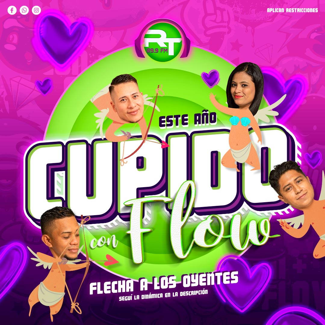 facebook.com/RT89.9Fm/posts…
#CupidoConFlow
#ConMásFlow #yoescuchort899 #ConMasFlow #Laesenciadelgenerourbano