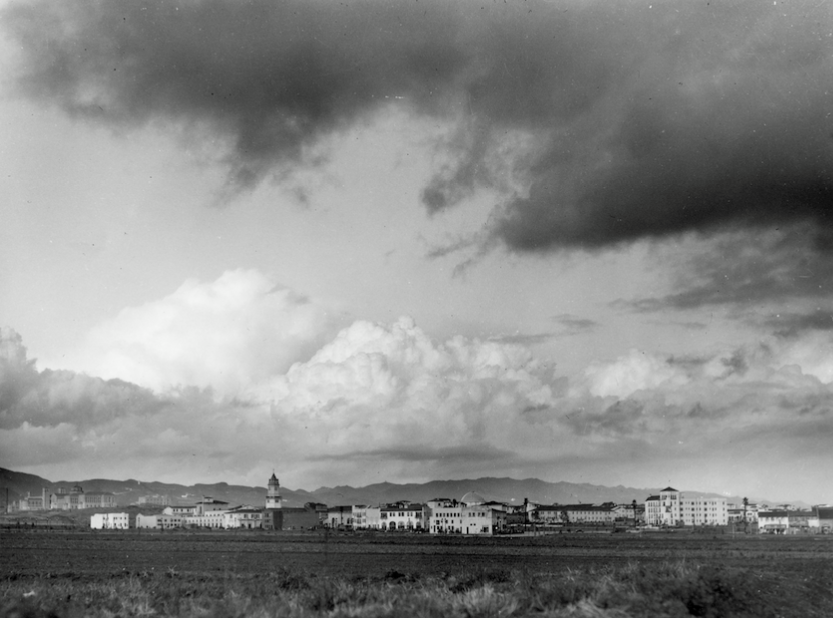 This week’s #TBT showcases a view of Westwood Village, with <a href="/UCLA/">UCLA</a> buildings visible on the far left, from back in 1930.