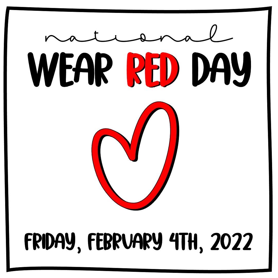Tomorrow is National Wear Red Day. Wear red in support of those who have suffered heart events and to help raise awareness of actions we can all take to prevent events in the future. #scadsurvivor #heartwarrior #GoRedforWomen
