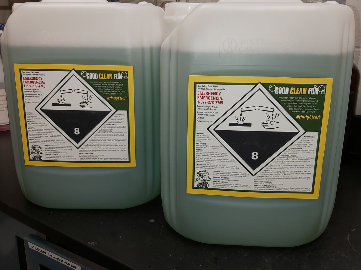 This is what a couple of jugs of Good Clean Fun looks like 👍✅ #Andyclean