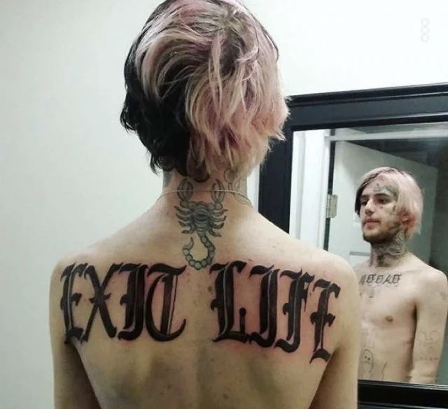Does anyone know the exact same shop peep got this tattoo at Only thing I  know is that he got in Tampa Or maybe somewhere near  rLilPeep