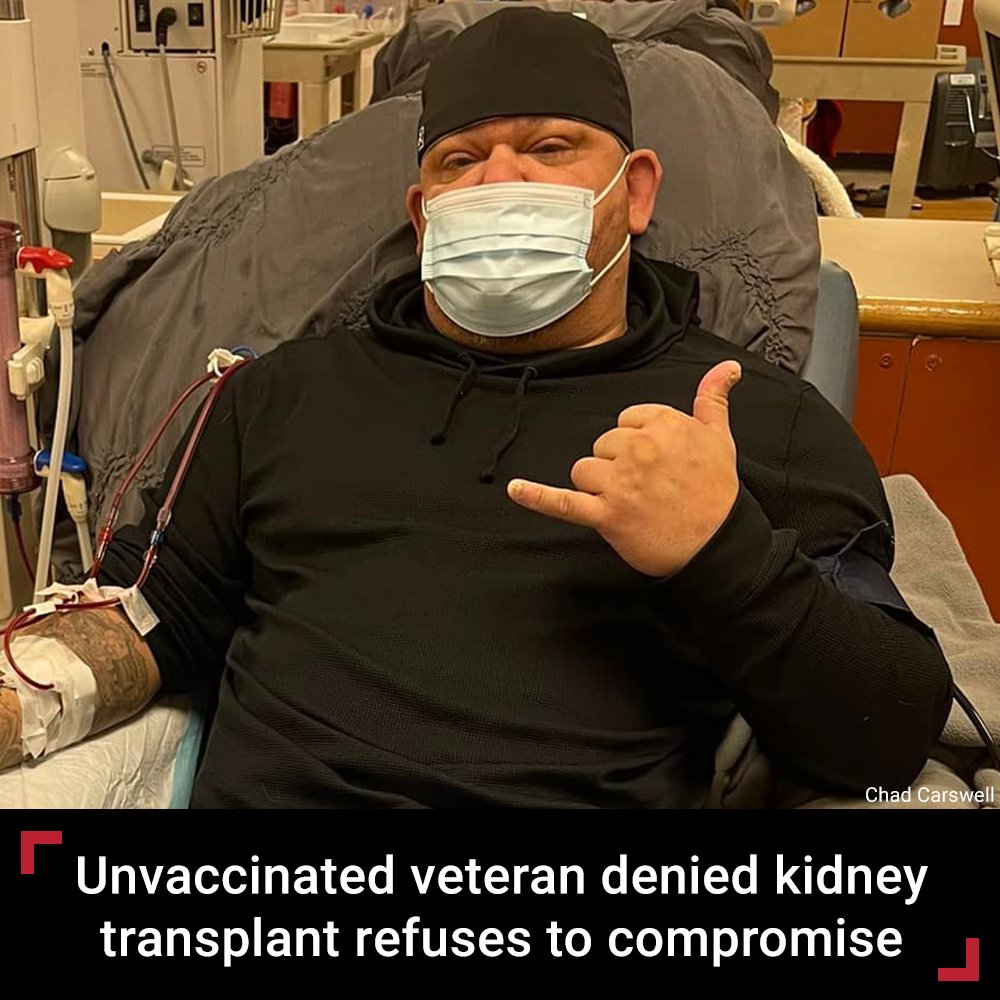 FoxNews's tweet image. 'I'M STILL HERE': US Air Force veteran and double amputee Chad Carswell will not give up on his beliefs. fxn.ws/3GmDI3D