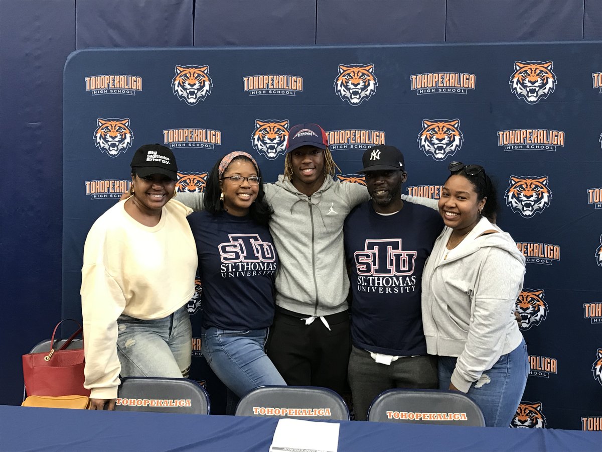 Tiger Nation! Today was a great day. Kameron Davis-Roberts committed to continue his educational and athletic career at St. Thomas University to play Football. Go Tigers! <a href="/TohoTiger_FB/">Tohopekaliga Tiger Football</a> <a href="/sdocathletics/">SDOC ATHLETICS</a> <a href="/tkhstigers/">Tohopekaliga High</a> <a href="/OsceolaSports/">News-Gazette Sports</a> <a href="/positiveosceola/">Positively Osceola</a> <a href="/osvarsity/">Sentinel Varsity</a>