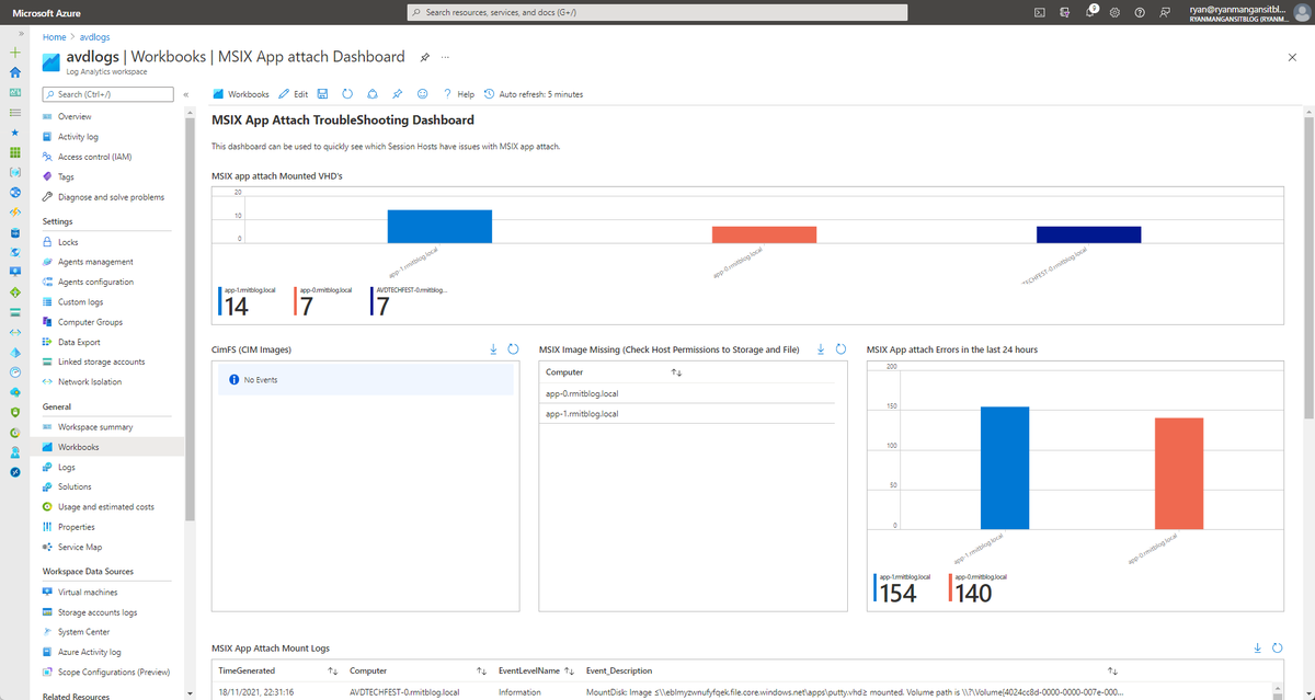 RyMangan's tweet photo. My latest #MSIXappattach #community project is coming soon 😎. Nearly finished (v1) !!! geared towards managing enterprise-sized #AVD environments. The quickest way to find #MSIXaa configuration issues, #MSIX app issues and disk/#CimFS issues. https://t.co/nhKDjXp2JK