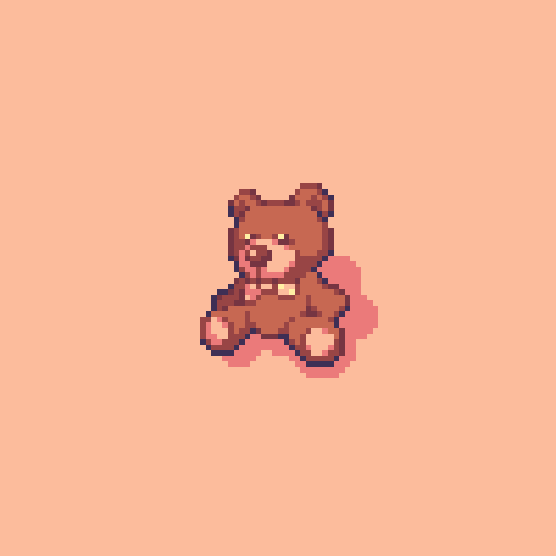 I decided to do a teddy bear for today's theme. #bear #pixelart ド ッ ト ...