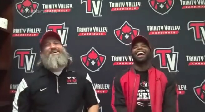 AP Entertainment on Twitter: "Cheerleading coach Khris Franklin