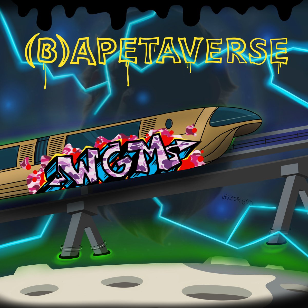 vectrgod's tweet photo. Let’s gooo! @bapetaverse some more digital art to celebrate the new #bape #nft project :) welcome to the Bapetaverse!! Also, hmu if you need digital art :) #Bapetaverse #NFTCommunity #NFTartist #NFTCollection #rareNFT #bapesta #bathingape https://t.co/0ucBEhgMpP