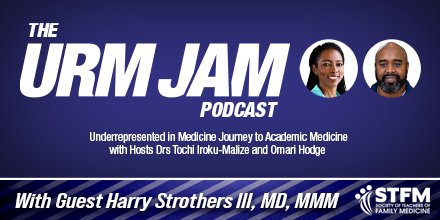 STFM_FM's tweet photo. Learn How to Care For the Underserved While Being Fulfilled in Your Career All While Being Aligned with Those Who Share Your Vision. Our Hosts Talk with Guest Harry Strothers III, MD, MMM on the Latest URM JAM Podcast.
https://t.co/T2iZUyi3gV
#FMRevolution #DEI #URMJAM https://t.co/Z2S2NY3NBv
