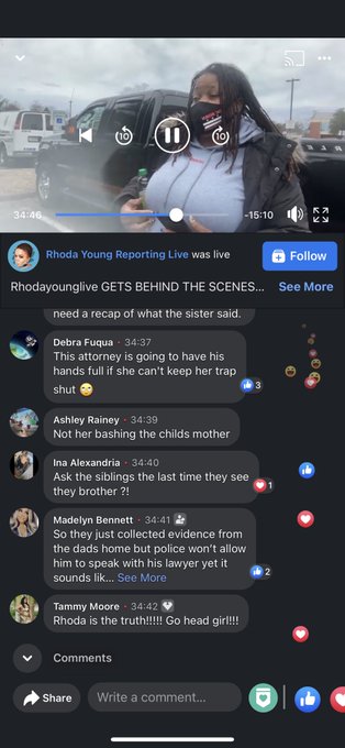 So after watching the FB live of the sister and Rhoda. The sister did not even know the mom was in town<a href="/tag/codibigsby"class="tags"><span>#codibigsby</span></a>