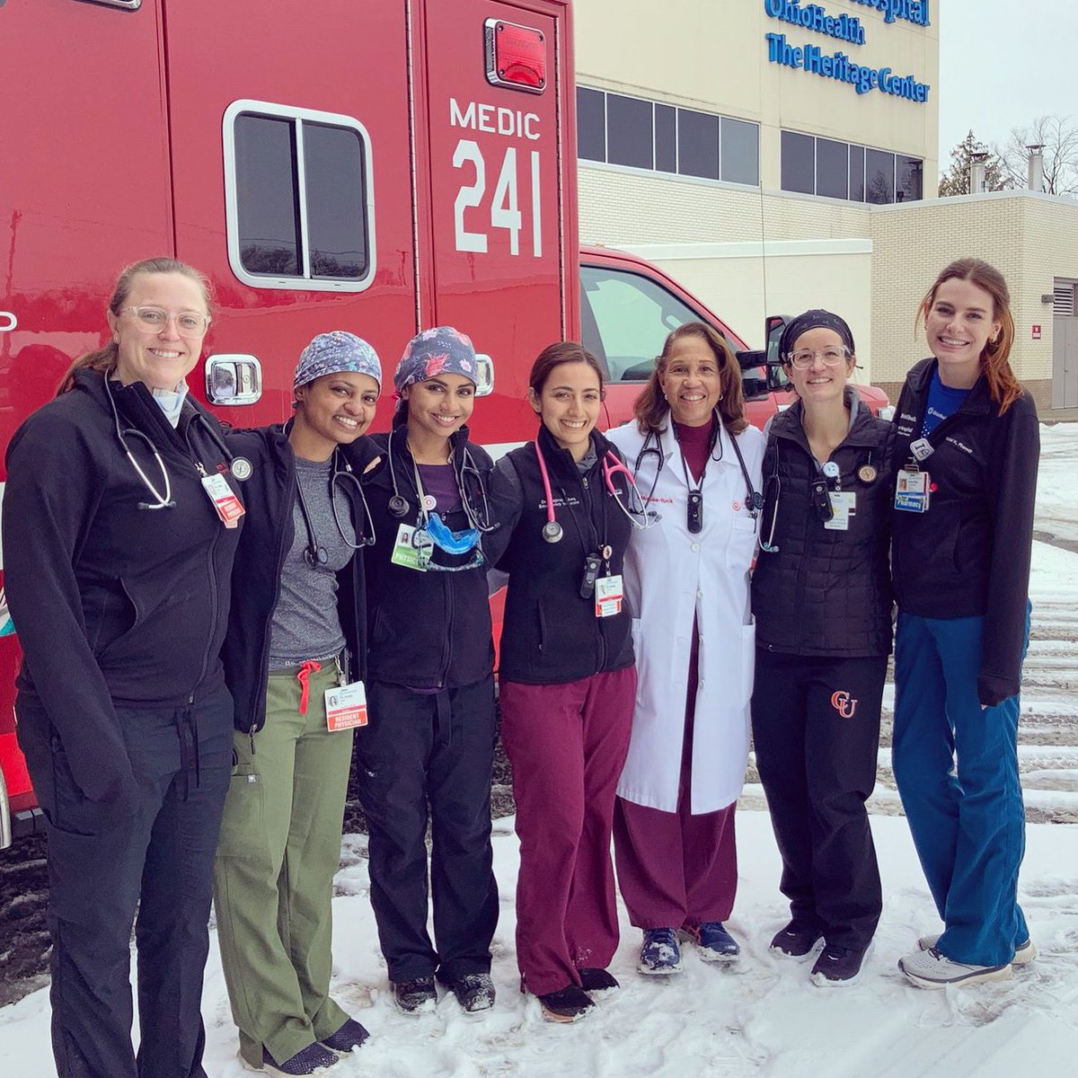 MdSharkattack's tweet photo. Happy #NationalWomenPhysiciansDay to this tribe! It’s made of some of the funniest, kindest, smartest and supportive people I know! @mruss914 @emreshanna @drleahrose @DoctorsEMres @DoctorsEMS @holly_bryant @therealcourtcox @stephmichael20 and so many more that aren’t on Twitter https://t.co/Z3TjhFYdxT