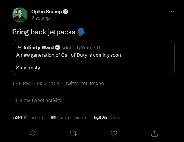 scump's tweet image. I've been caught.