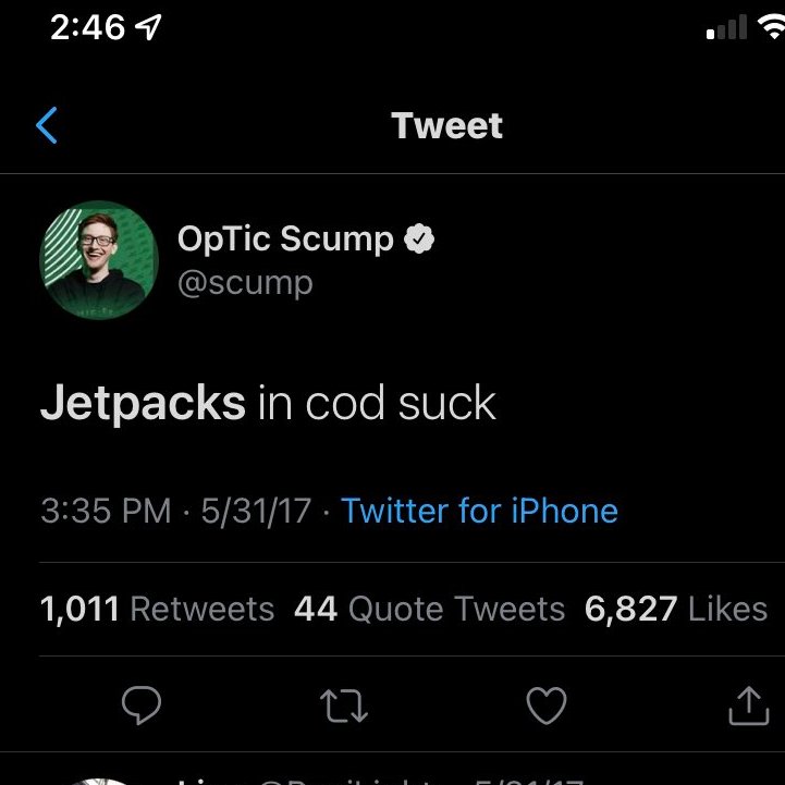 scump's tweet image. I've been caught.