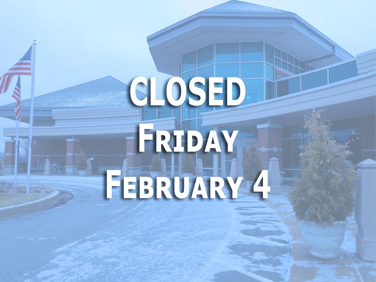 HancockLibrary's tweet image. We will be closed again on Friday, February 4. 
Any overdue fees accrued during our closure will be waived when your items are returned. Hope everyone is staying safe and warm!