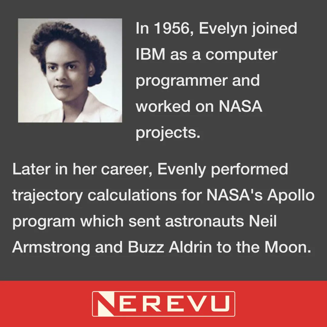 Evelyn Boyd Granville was the second African American to earn a PhD in Mathematics in the U.S. (and the first at Yale).

#data #technology #blackhistorymonth #AerospaceEngineering #space #NASA