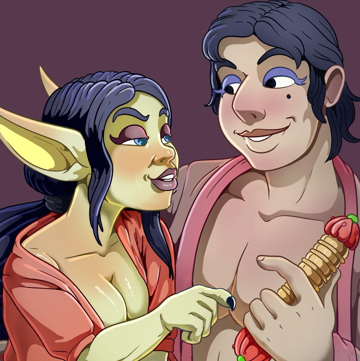 ramlama's tweet photo. If our goblin rogue steals the rod, there's no going back! What choice does she make?

Vote for our goblin rogue's choice on Patreon (https://t.co/ueKuCPOmbP) https://t.co/HhMqf1jEs0