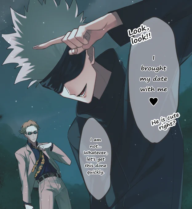 not tokrev related for once?? have gojo being gojo and nanami being nanami 