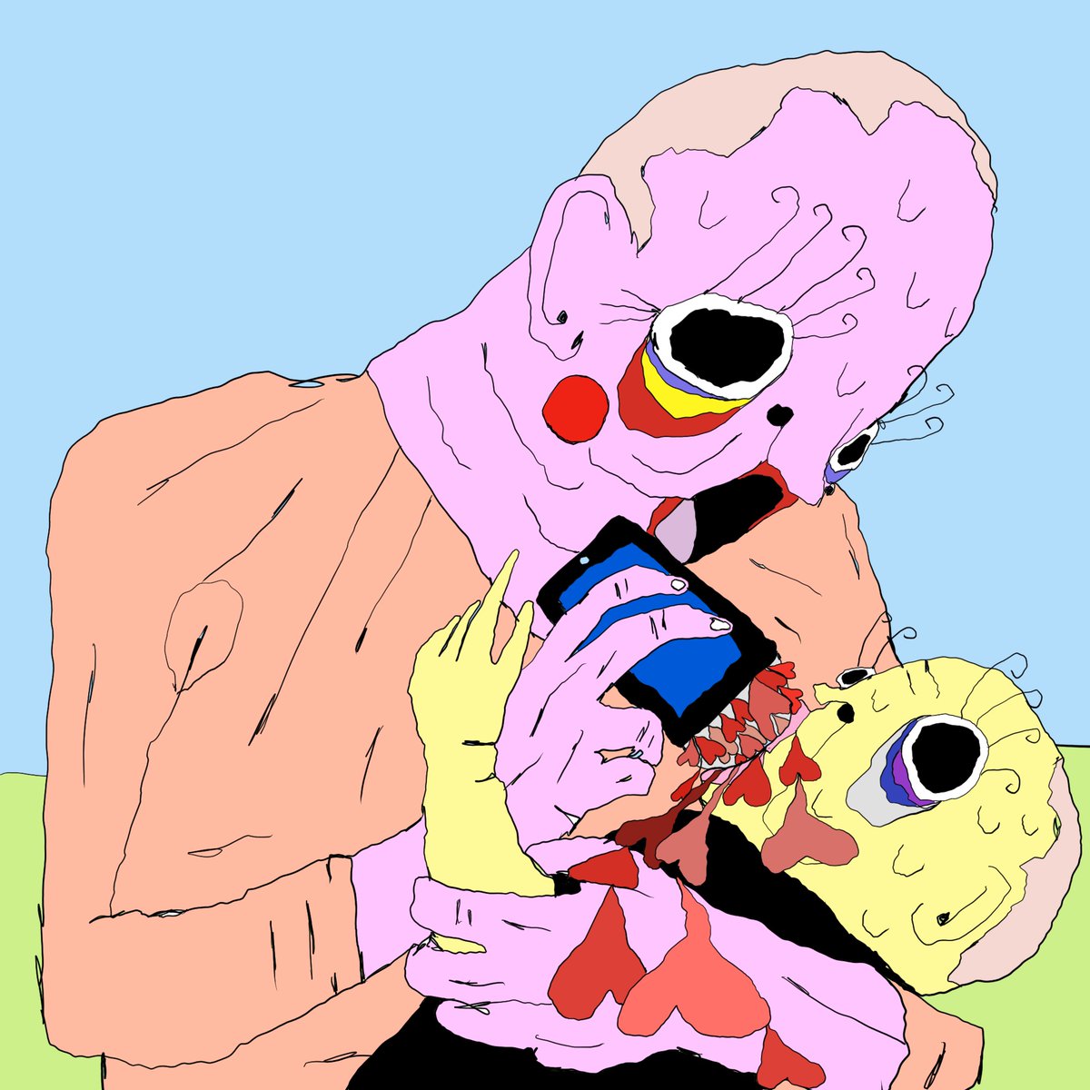 TremenDots's tweet photo. "The subjects are generally a future state of human. As our flesh longs for the floor. Sagging. Pulling. Open mouths ready to have spoonfuls of inconsequence shoveled in." Interview with Die with the most likes! @toadswiback 👉https://t.co/FYKqdHK5B6👈
#SubNFTs #NFT #nftart https://t.co/jpiCqqmp3l