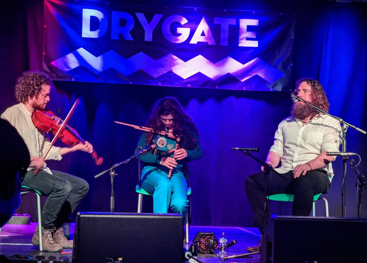 geopoetic's tweet image. Eoghan Ó Ceannabháin @Ceannabhain and Ultan O’Brien @ultan_ with Brìghde Chaimbeul @brichaimbeul @ccfest