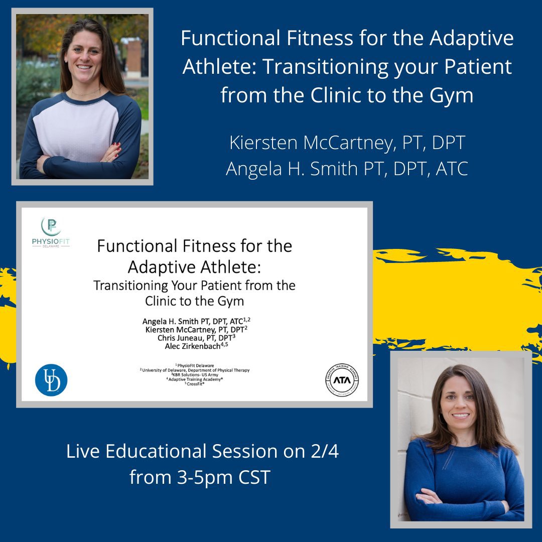 UDelawarePT's tweet photo. #APTACSM Smith &amp; McCartney discuss how "PTs have a responsibility to prepare their patients along each stage of rehab enabling them to successfully pursue long-term fitness opportunities beyond the clinic." @runyourdays #udpt https://t.co/aiqIlZnQNL