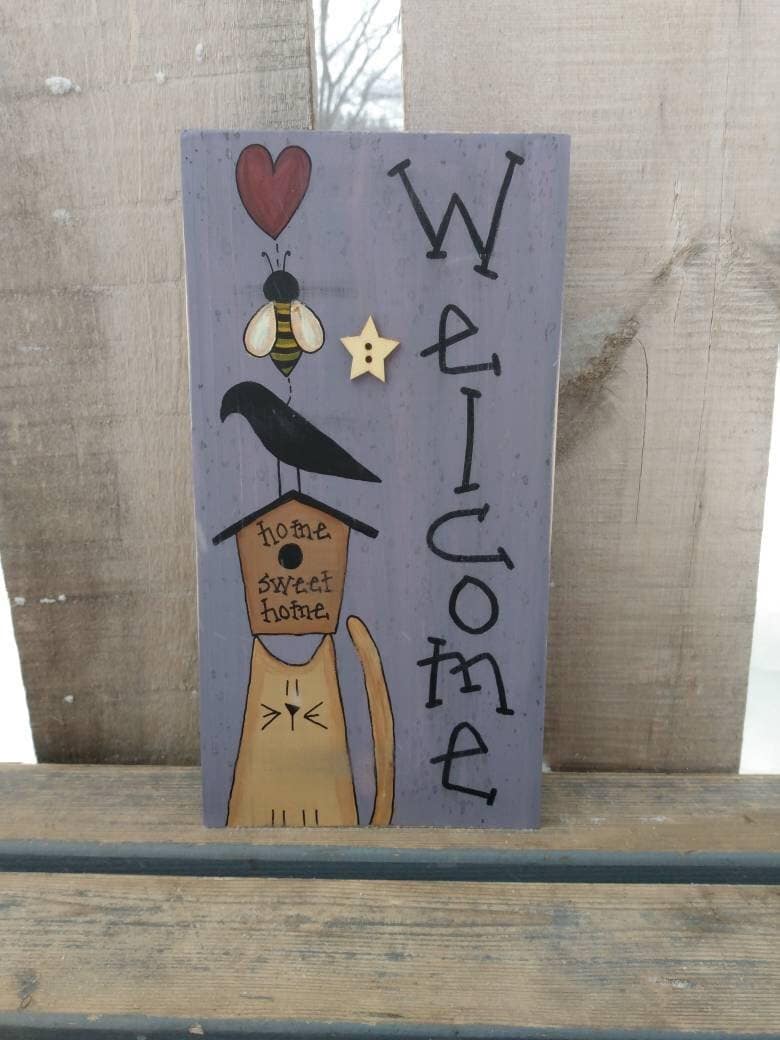 SnowFolkLane's tweet photo. Excited to share the latest addition to my #etsy shop: Primitive Welcome Wood Block 
https://t.co/qLV9HtGdhv #primitivewelcome #woodblock #welcomesign https://t.co/5UfnfGOy0P