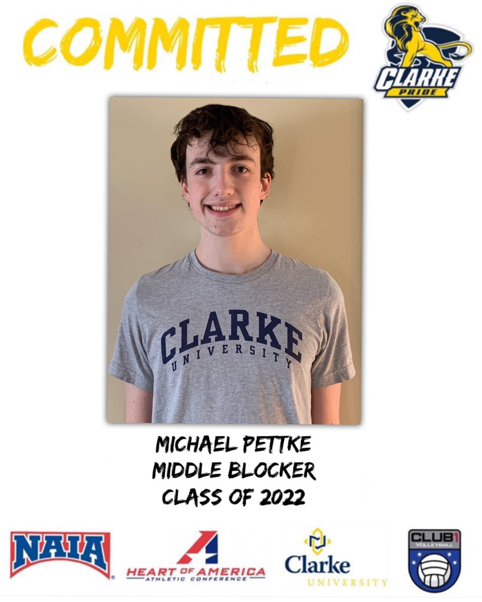 Congratulations to Michael Pettke on his recent commitment to Clarke University!