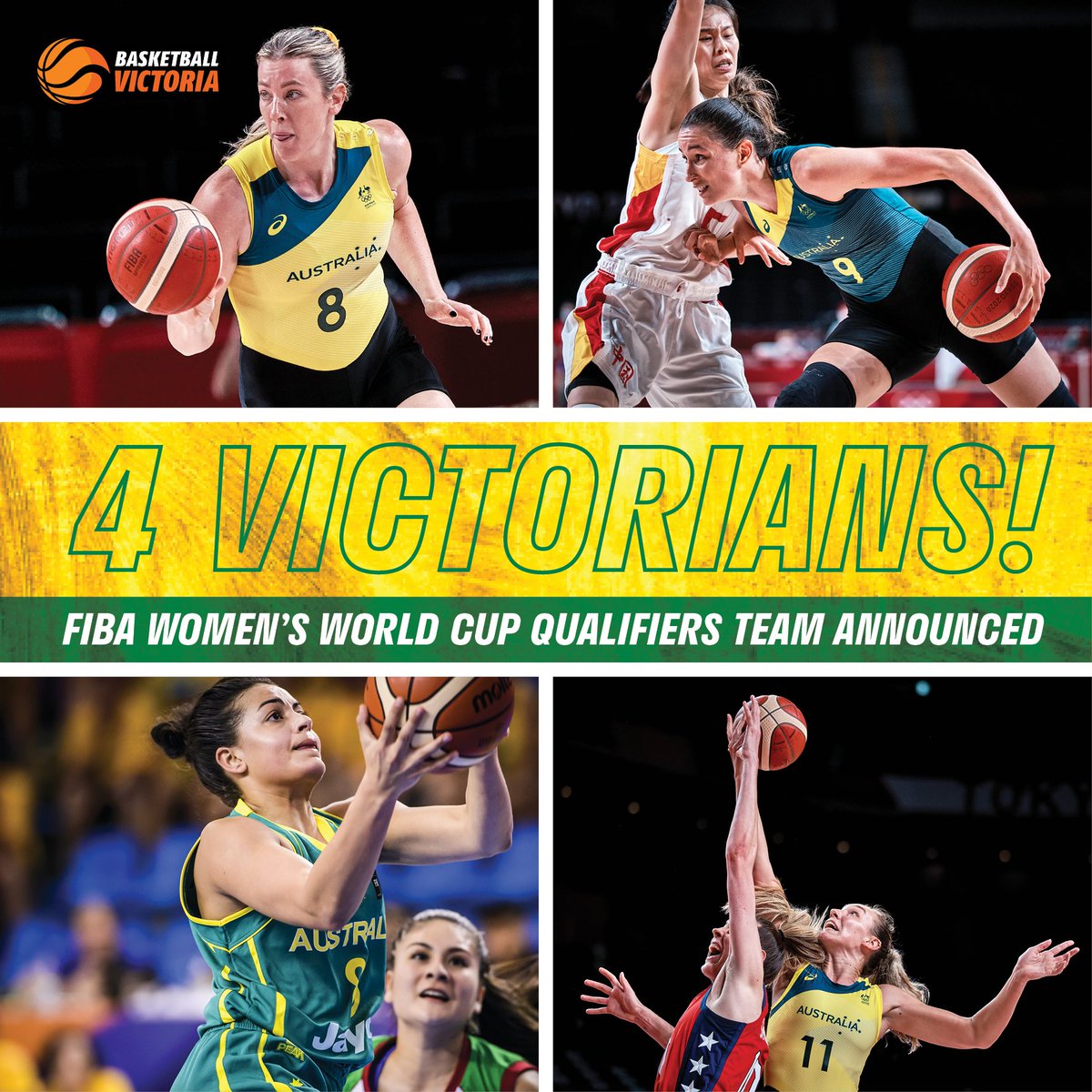 Congrats to Victorian quartet <a href="/AlannaSmith96/">Alanna Smith</a>, <a href="/becallen8/">Rebecca Allen</a>, <a href="/SaraBlicavs/">Sara Blicavs</a> and Maddy Rocci who have been selected for the <a href="/aus_opals/">Australian Opals</a> team heading to the FIBA Women's World Cup Qualifying tournament. A special week for Rocci who has earned her Opals debut: basketballvictoria.com.au/news/four-vict…