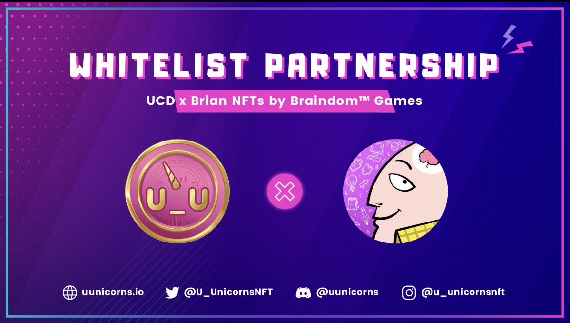 Uninterested Unicorns (@u_unicornsnft) on Twitter photo @Braindompuzzle has teamed up with us and they've given us 3 WL spots for our community! 🎉
Heres how to enter:
🧠 Follow <a href="/U_UnicornsNFT/">Uninterested Unicorns</a> & @Braindompuzzle
🧠 Like & Retweet
🧠 Tag 3 friends
Winners will be chosen in 24 hours 🦄
#UGMI @Braindompuzzle has teamed up with us and they've given us 3 WL spots for our community! 🎉
Heres how to enter:
🧠 Follow <a href="/U_UnicornsNFT/">Uninterested Unicorns</a> & @Braindompuzzle
🧠 Like & Retweet
🧠 Tag 3 friends
Winners will be chosen in 24 hours 🦄
#UGMI