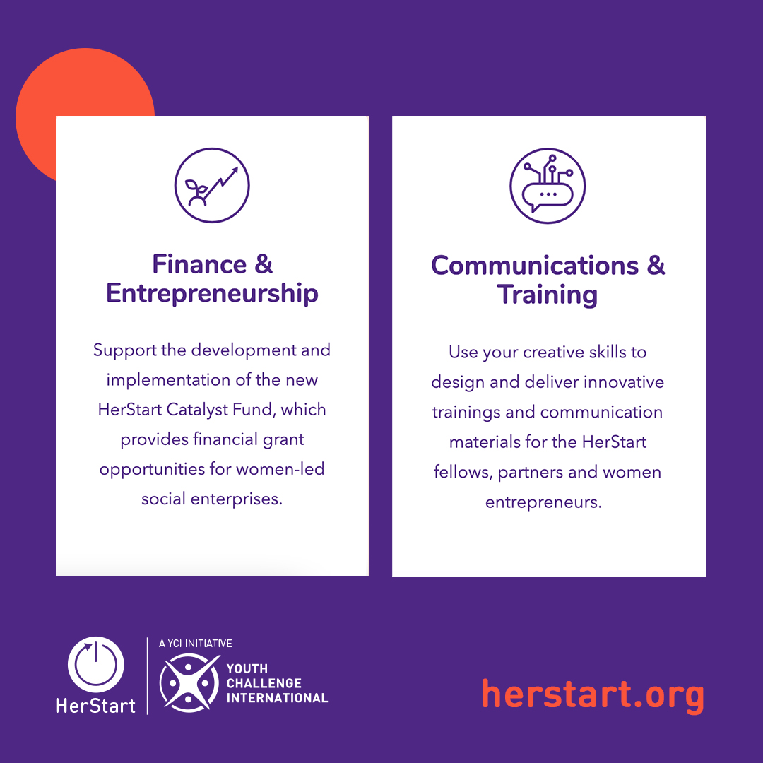 yci_org's tweet photo. Do you want to build your skills in topics such as #climateaction, #finance and #communications while helping to propel social impact for women and their communities globally? 

Check out #YCI’s #HerStart International Fellowships and apply today ➡️ https://t.co/6OLOlP8kC8 https://t.co/kJkVtGWsyd