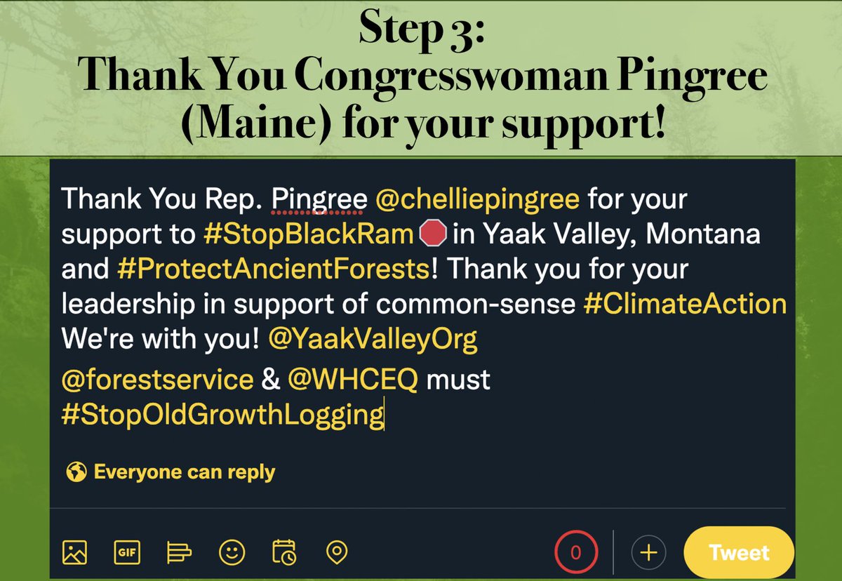 Thank You Rep. Pingree @chelliepingree for your support to #StopBlackRam🛑in Yaak Valley, Montana and #ProtectAncientForests! Thank you for your leadership in support of common-sense #ClimateAction We're with you! @YaakValleyOrg @forestservice & @WHCEQ must #StopOldGrowthLogging
