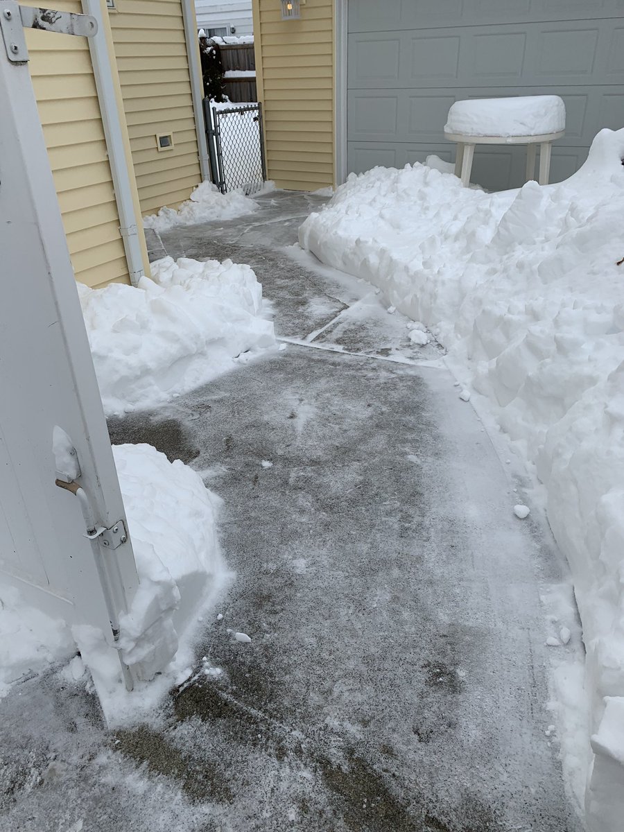 SmallAndLovable's tweet photo. Mama shoveled for me but I’m not going out .  It’s a puppy pad day mama !! https://t.co/IMYJXS10uV