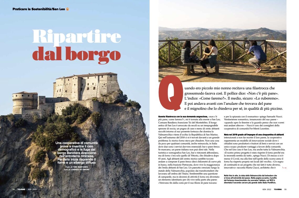 HabitatCCI's tweet photo. 🗞️La storia e il senso dell'abitare della cooperativa di comunità Fer-Menti Leontine del borgo di San Leo - nell'Alta Valmarecchia - sulle pagine (e in copertina) del magazine del @TouringClub di gennaio  @ConfcoopRomagna @Confcooperativ1 @ItaCooperativa  
https://t.co/MA4QLM8dez https://t.co/Vj1YscUfIH
