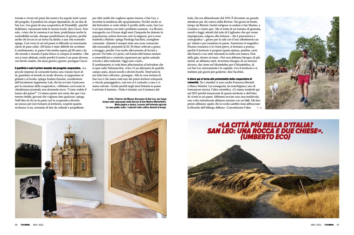HabitatCCI's tweet photo. 🗞️La storia e il senso dell'abitare della cooperativa di comunità Fer-Menti Leontine del borgo di San Leo - nell'Alta Valmarecchia - sulle pagine (e in copertina) del magazine del @TouringClub di gennaio  @ConfcoopRomagna @Confcooperativ1 @ItaCooperativa  
https://t.co/MA4QLM8dez https://t.co/Vj1YscUfIH