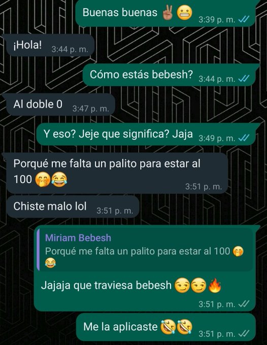 D&oacute;nde te manden estos mensajes ah&iacute; es 😍😍 jaja ella es la mejors @💜🤔? jejeje Deber&iacute;a tomarlo como una<a href="/tag/juevesdepancita"class="tags"><span>#juevesdepancita</span></a>