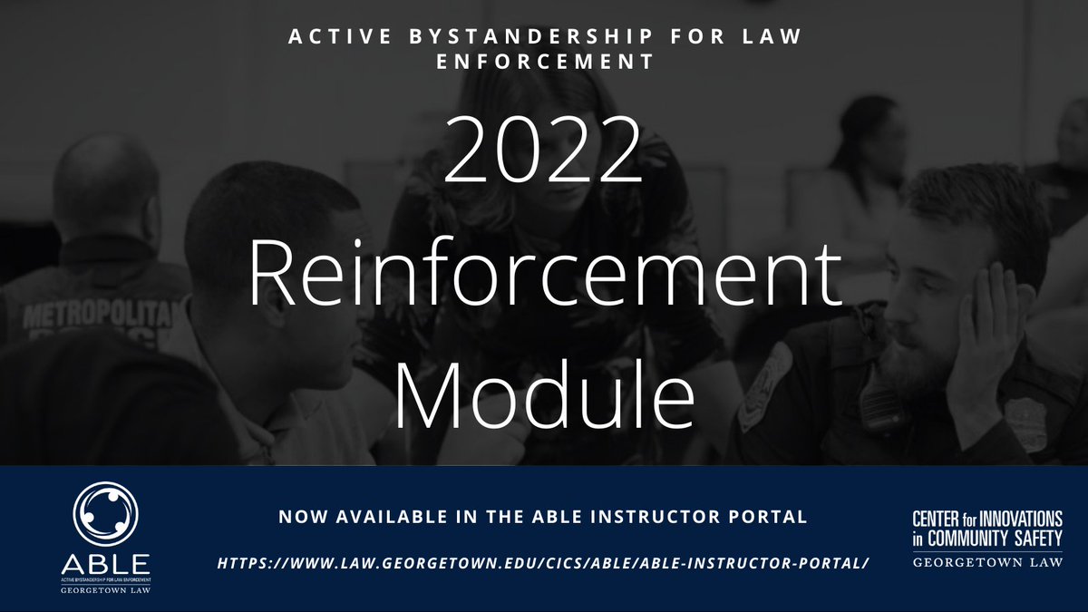 Active Bystandership for Law Enforcement Project tweet media