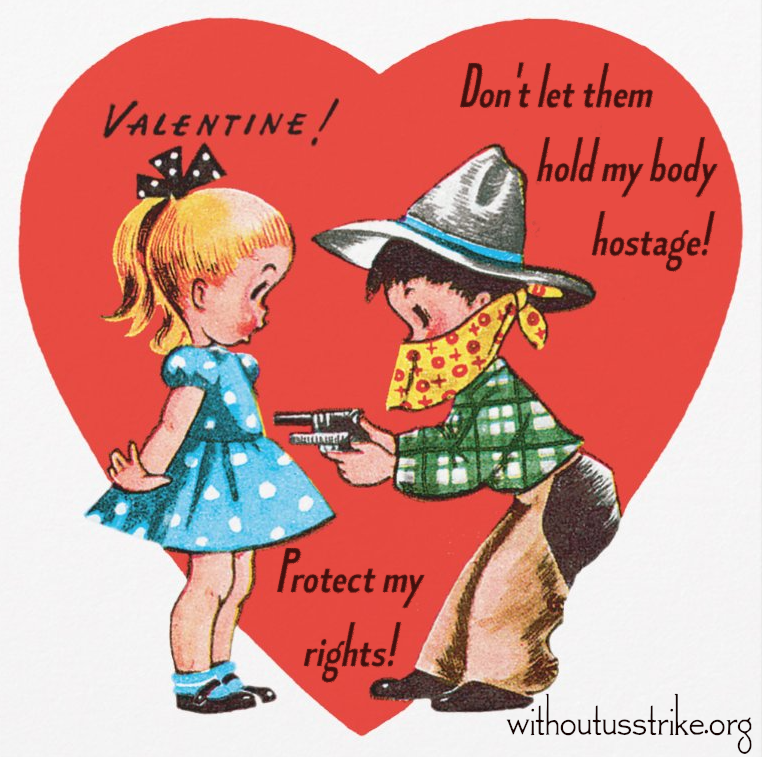 WithoutUsStrike's tweet photo. Do you want to participate in our #ValentinesDay actions for @AbortionFunds? DM us to get involved!
#NNAF #AbortionIsEssential #bansoffourbodies #RESIST #withoutusstrike
Artist Credit: Pamela Hawkins, Sparrowhawk and Thistle https://t.co/m2L0wQb0Uk https://t.co/r0z7xJhlHG
