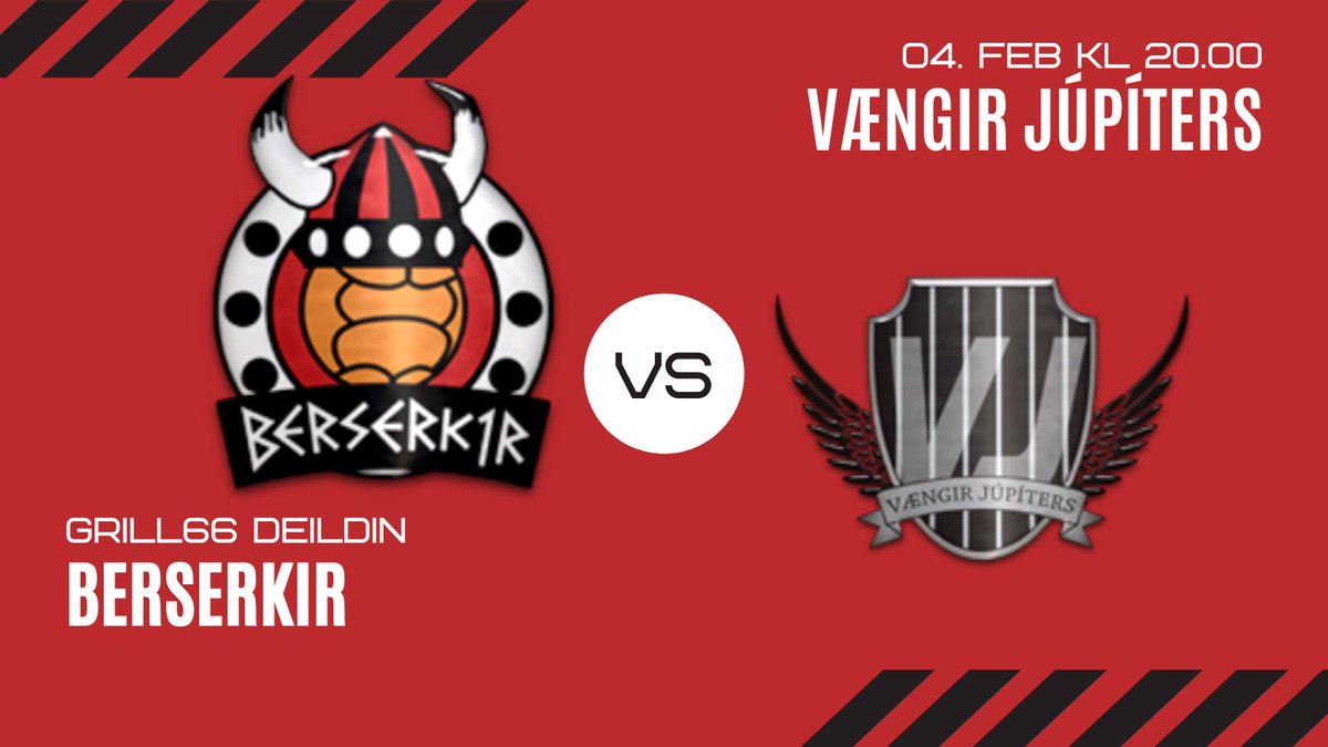 ⚫🔴Gameday!⚫🔴
🆚<a href="/VJ_handbolti/">Vængir Júpíters | Handbolti</a>
🏆Grill66 deildin
🕗kl 20.00
🏟 Víkin
📺VíkingurTV

Það er blásið til veislu í kvöld! Vængirnir svífa yfir í Fossvogsdalinn og koma í heimsókn. Tommi húsvörður er búinn að bóna parketið í Víkinni þrisvar fyrir þennan stórleik.

#handbolti #grill66